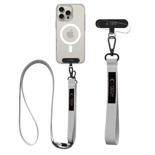 Tech-Protect C6S Long Lanyard for Phone - Gray 1