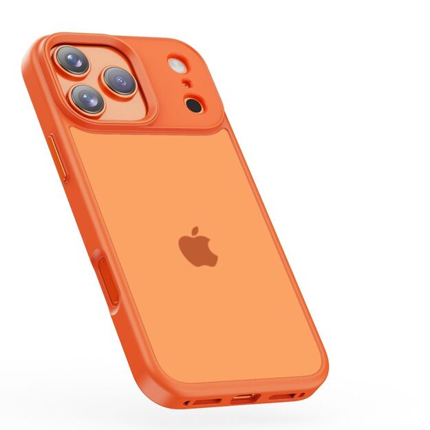 Tech-Protect MagMat case for iPhone 17 Pro - orange and matte 2