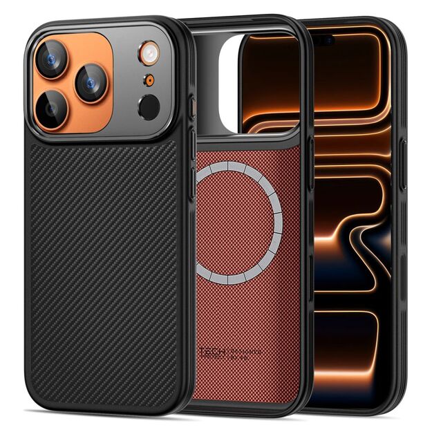 Tech-Protect Kevlar Aramid MagSafe case for iPhone 17 Pro Max - black 3