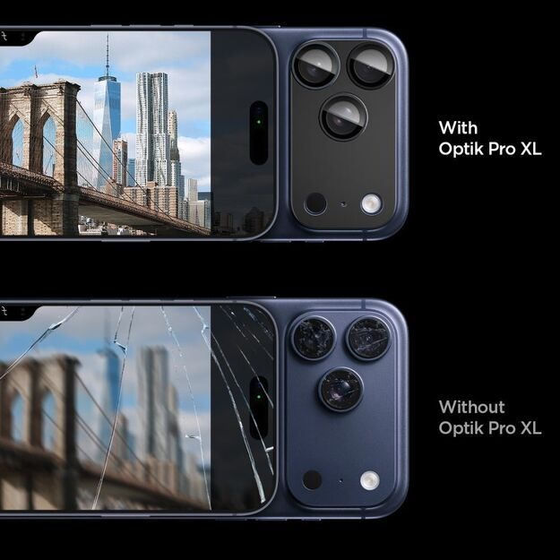 Spigen Optik Pro XL Camera Lens Glass for iPhone 17 Pro Max - Black 6