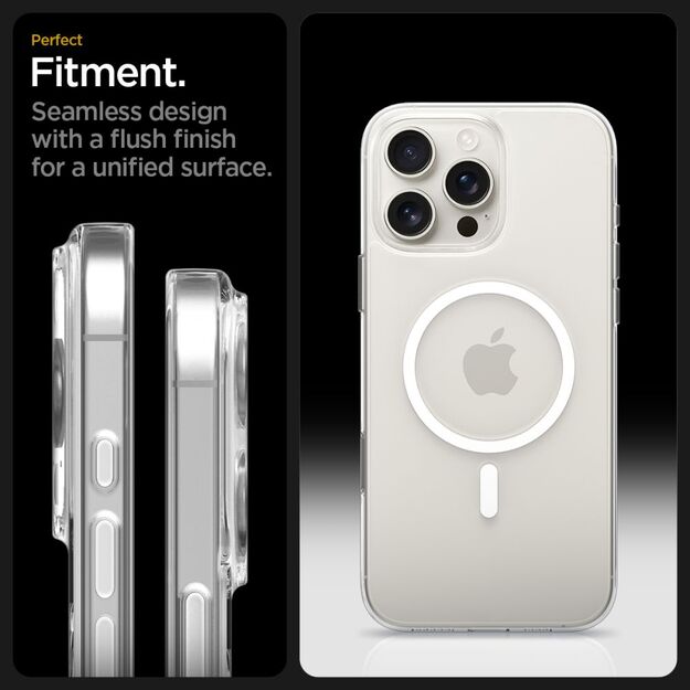 Spigen Thin Fit MagSafe Case for iPhone 16 Pro - Clear and White 9