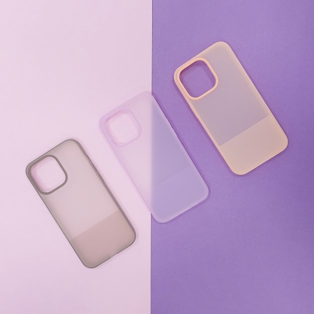 Kingxbar Plain Series case cover for iPhone 13 Pro Max silicone case gray 7