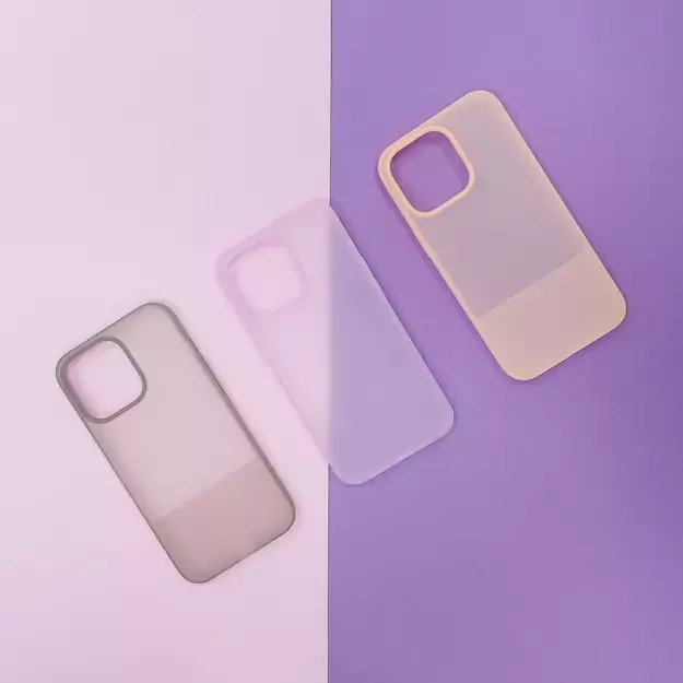 Kingxbar Plain Series case cover for iPhone 13 Pro Max silicone case gray 20