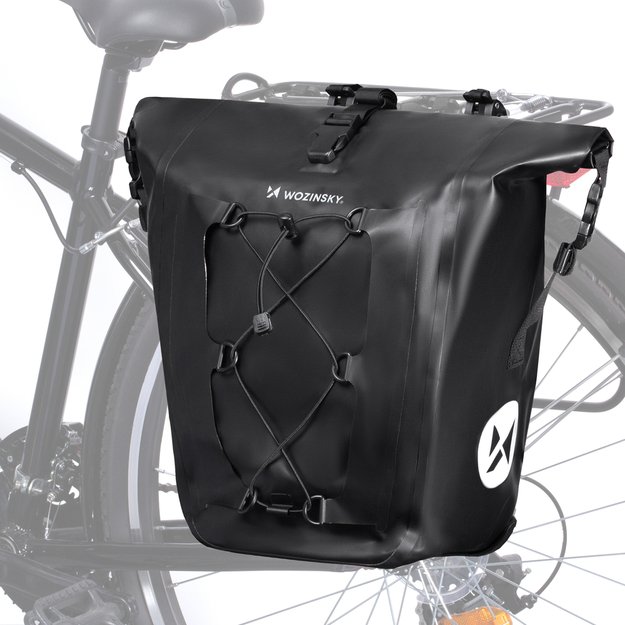 Wozinsky waterproof bicycle bag trunk pannier 25l black (WBB24BK) 44