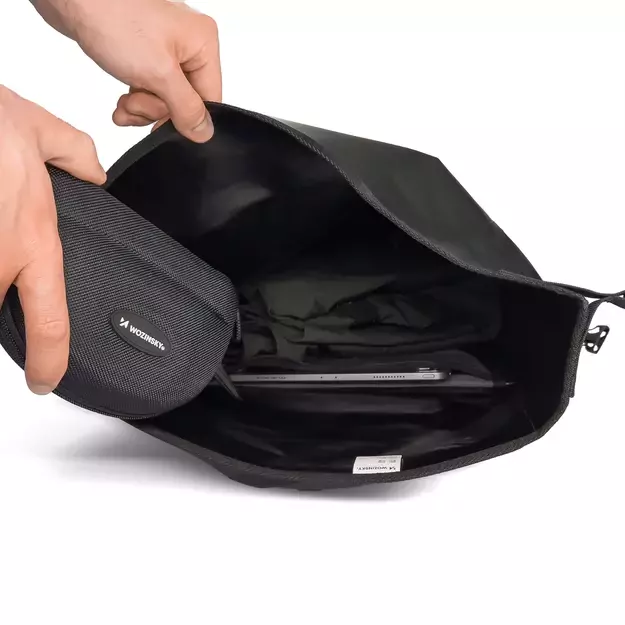 Wozinsky waterproof bicycle bag trunk pannier 25l black (WBB24BK) 14