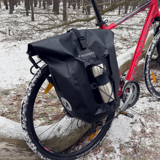 Wozinsky waterproof bicycle bag trunk pannier 25l black (WBB24BK) 41