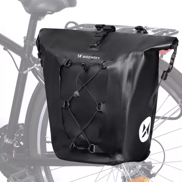 Wozinsky waterproof bicycle bag trunk pannier 25l black (WBB24BK) 22