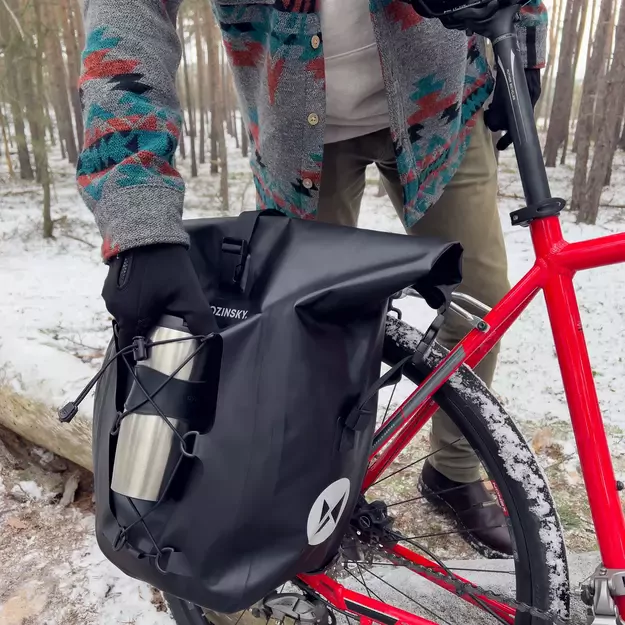 Wozinsky waterproof bicycle bag trunk pannier 25l black (WBB24BK) 20