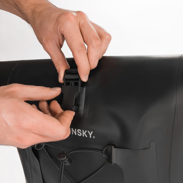 Wozinsky waterproof bicycle bag trunk pannier 25l black (WBB24BK) 33
