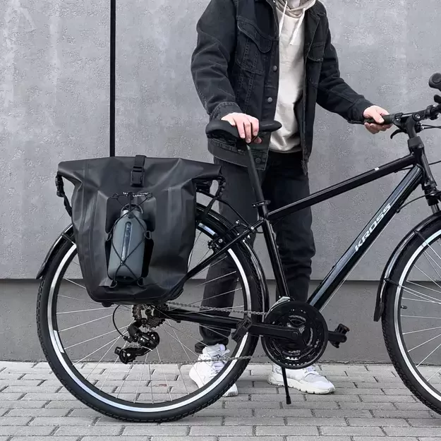 Wozinsky waterproof bicycle bag trunk pannier 25l black (WBB24BK) 16