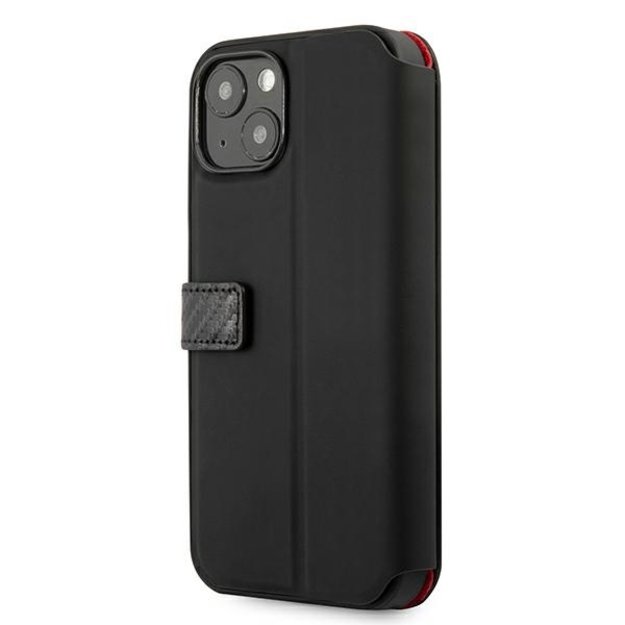 Ferrari FESAXFLBKP13SBK iPhone 13 mini 5.4&quot  black/black book On Track Carbon Stripe 3