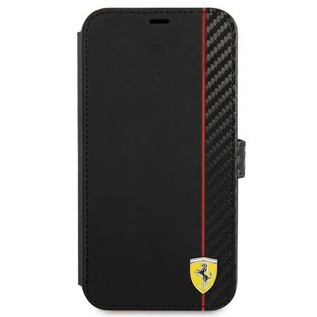 Ferrari FESAXFLBKP13SBK iPhone 13 mini 5.4&quot  black/black book On Track Carbon Stripe 1
