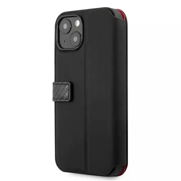 Ferrari FESAXFLBKP13SBK iPhone 13 mini 5.4&quot  black/black book On Track Carbon Stripe 9