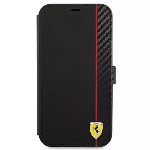 Ferrari FESAXFLBKP13SBK iPhone 13 mini 5.4&quot  black/black book On Track Carbon Stripe 7