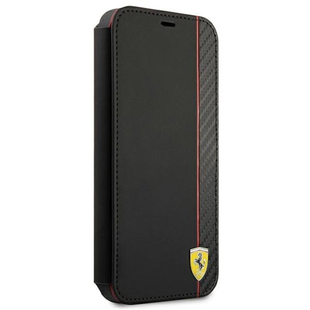 Ferrari FESAXFLBKP13SBK iPhone 13 mini 5.4&quot  black/black book On Track Carbon Stripe 2
