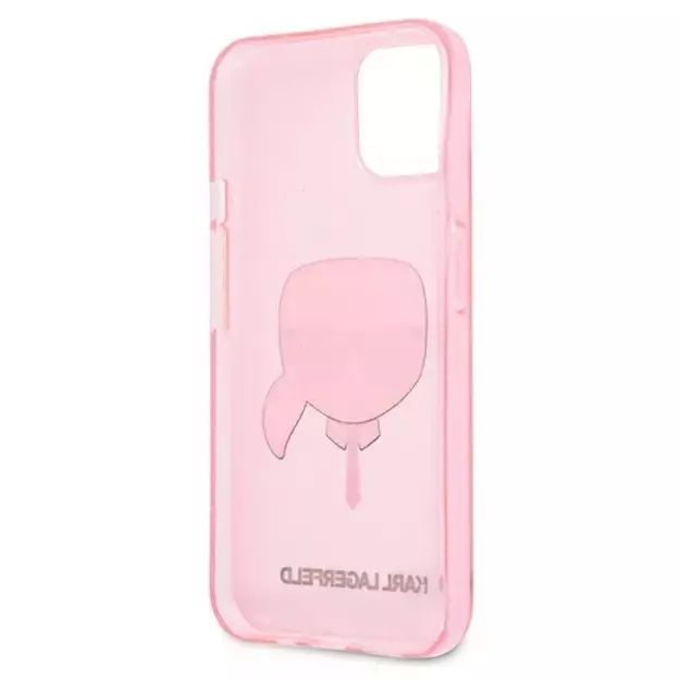 Karl Lagerfeld KLHCP13SKHTUGLP iPhone 13 mini 5,4  różowy/pink hardcase Glitter Karl s Head 13