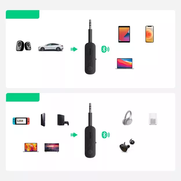 Ugreen receiver bluetooth transmitter mini jack 3.5mm black (CM403) 7