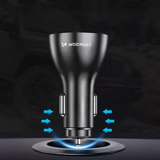 Wozinsky WCCAW 50W 4x USB-A QC car charger - white 12