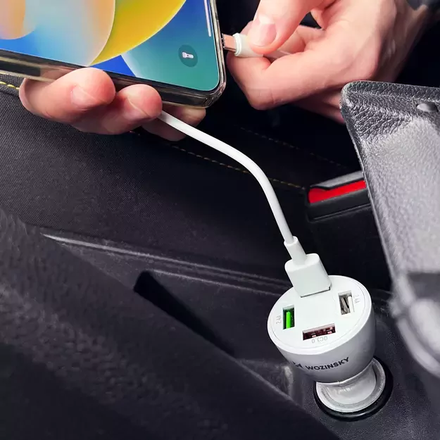 Wozinsky WCCAW 50W 4x USB-A QC car charger - white 16