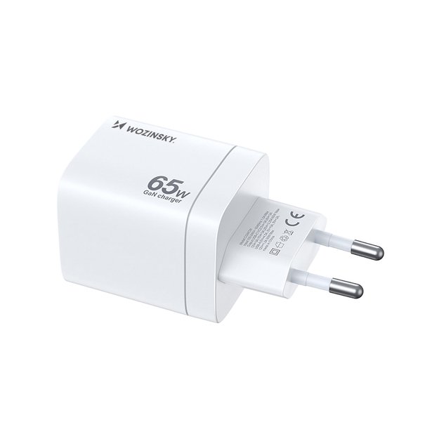 Wozinsky CGWCW 65W USB-A / 2 x USB-C GaN wall charger - white 2
