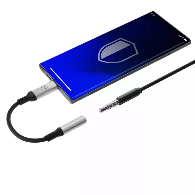 3mk USB-C adapter - 3.5 mm minijack - silver 6