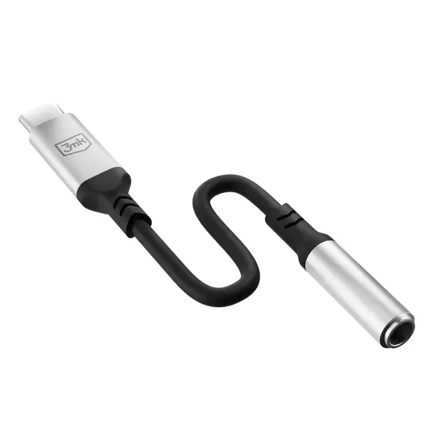 3mk USB-C adapter - 3.5 mm minijack - silver 8