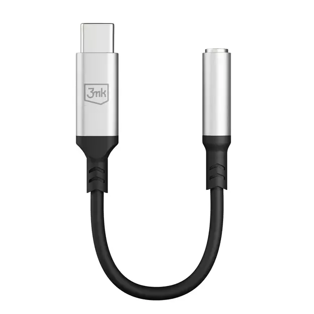3mk USB-C adapter - 3.5 mm minijack - silver 10