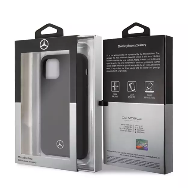 Mercedes MEHCN58SILBK iPhone 11 Pro hardcase black/black Silicone Line 12