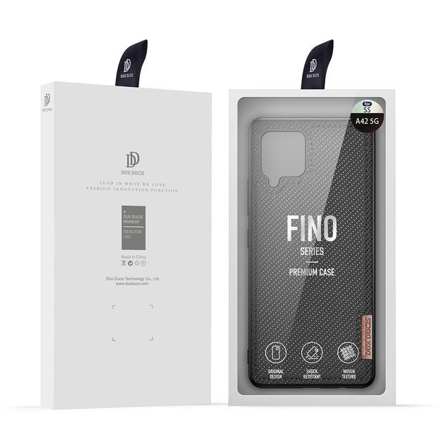 Dux Ducis Fino case covered with nylon material for Samsung Galaxy A42 5G black 7