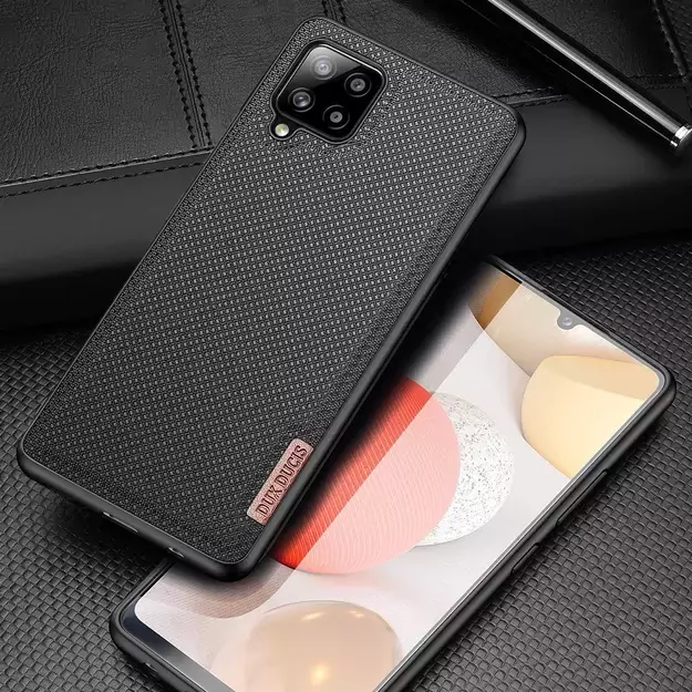 Dux Ducis Fino case covered with nylon material for Samsung Galaxy A42 5G black 3