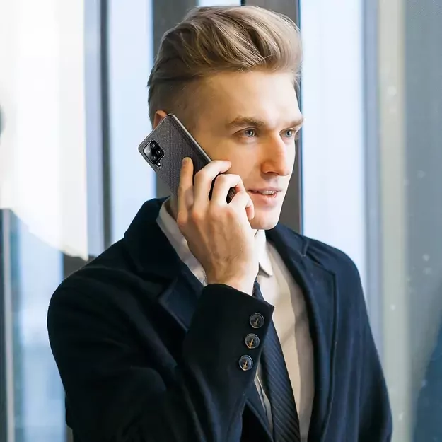 Dux Ducis Fino case covered with nylon material for Samsung Galaxy A42 5G black 4