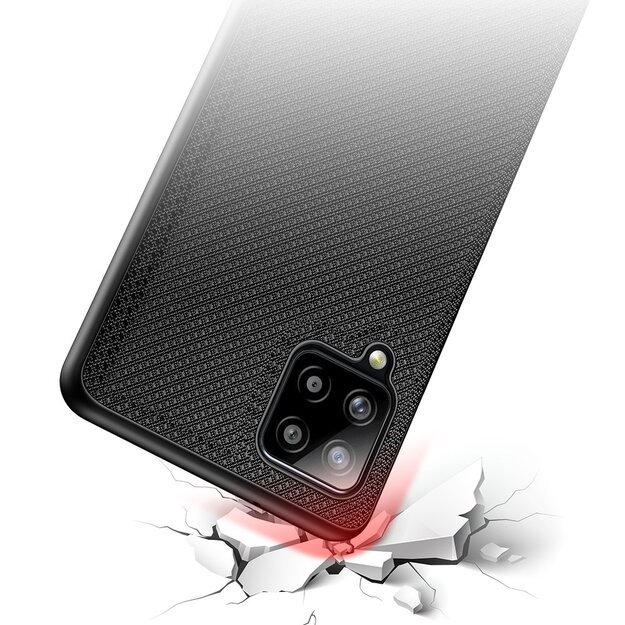 Dux Ducis Fino case covered with nylon material for Samsung Galaxy A42 5G black 6
