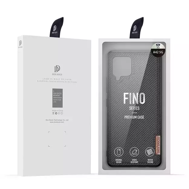 Dux Ducis Fino case covered with nylon material for Samsung Galaxy A42 5G black 8