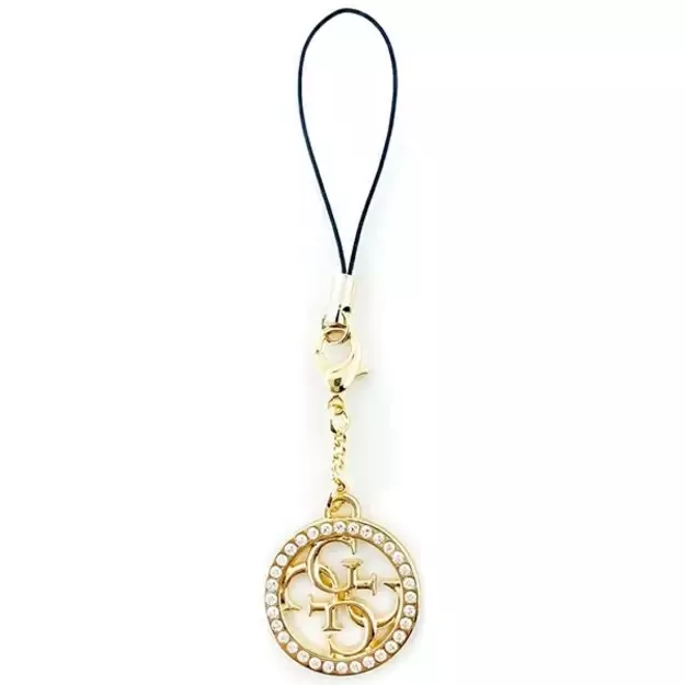 Guess case GUCPM4DRD Phone Strap 4G Rhinestone Charm