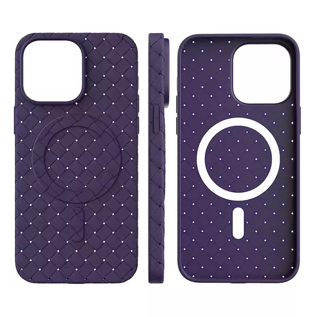 MagSafe Woven Case for iPhone 15 Pro - navy blue 6