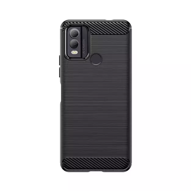 Carbon Case silicone case for Nokia C22 - black