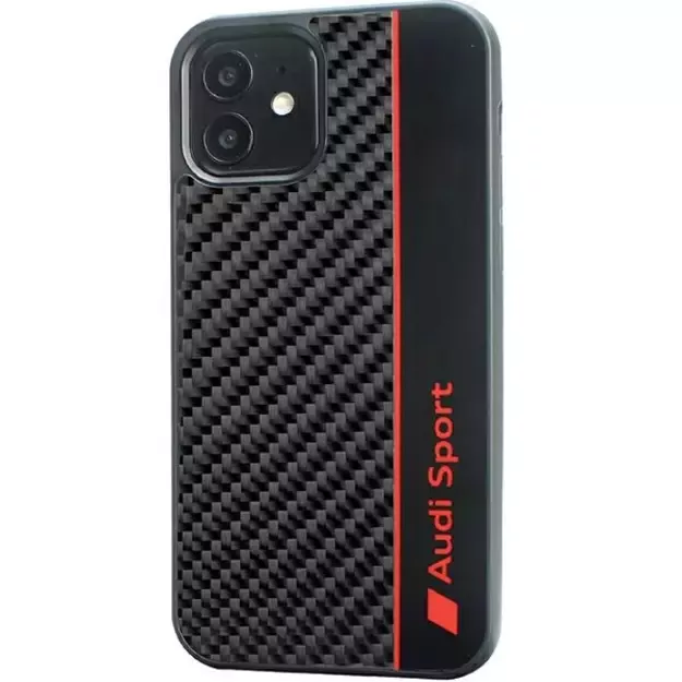 Audi Carbon Fiber Stripe iPhone 11 / Xr 6.1&quot  black/black hardcase AUS-TPUPCIP11-R8/D1-BK 5