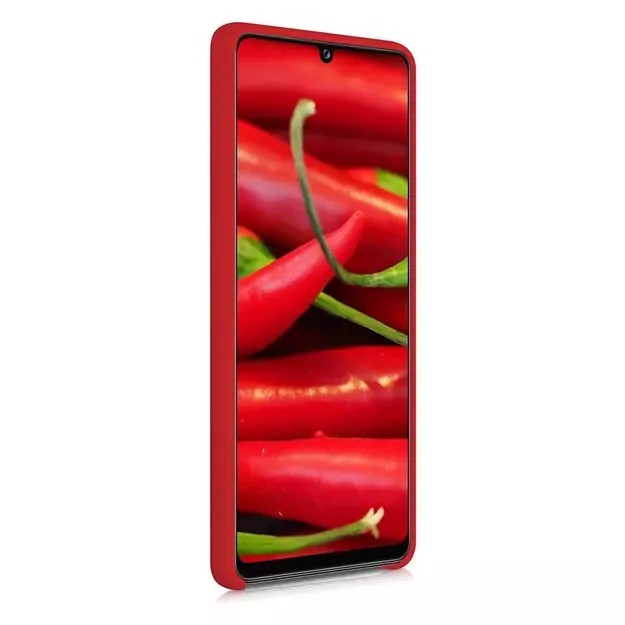 Silicone Case Soft Flexible Rubber Cover for Samsung Galaxy A42 5G red 2