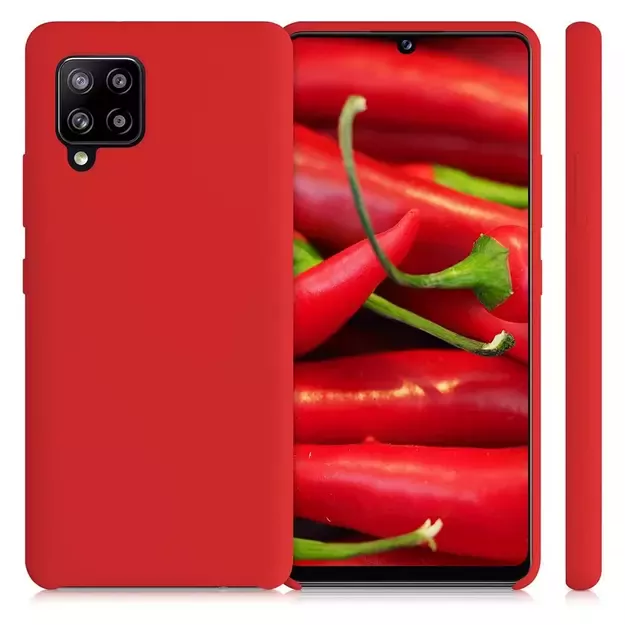Silicone Case Soft Flexible Rubber Cover for Samsung Galaxy A42 5G red 1