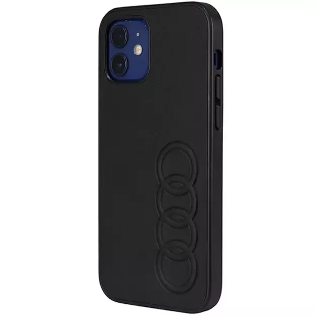 Audi Synthetic Leather iPhone 12/12 Pro 6.1&quot  black/black hardcase AU-TPUPCIP12P-TT/D1-BK 8