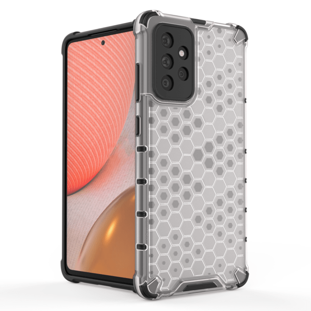 Honeycomb Case armor cover with TPU Bumper for Samsung Galaxy A72 4G blue 1