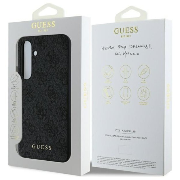 Guess GUHCS24FEG4GFGR S24 FE S721 gray/gray hardcase 4G Metal Gold Logo 7