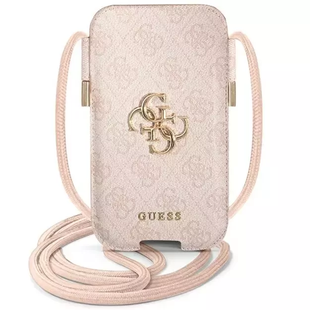 Guess Torebka GUPHL4GMGPI 6,7  różowy/pink hardcase 4G Big Metal Logo
