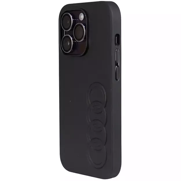 Audi Synthetic Leather iPhone 14 Pro 6.1&quot  black/black hardcase AU-TPUPPCIP14P-TT/D1-BK 8