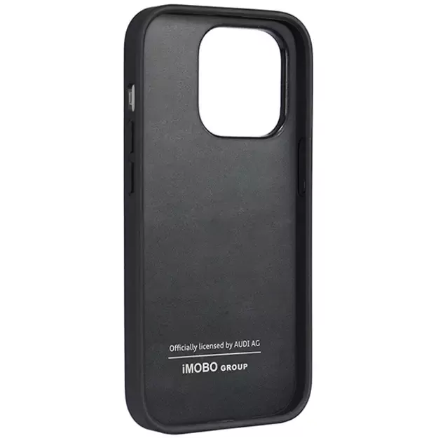 Audi Synthetic Leather iPhone 14 Pro 6.1&quot  black/black hardcase AU-TPUPPCIP14P-TT/D1-BK 10