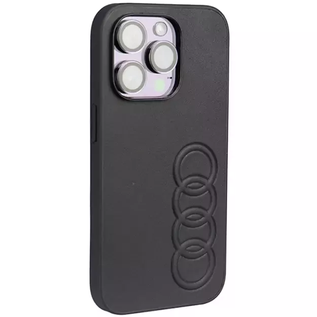 Audi Synthetic Leather iPhone 14 Pro 6.1&quot  black/black hardcase AU-TPUPPCIP14P-TT/D1-BK 7