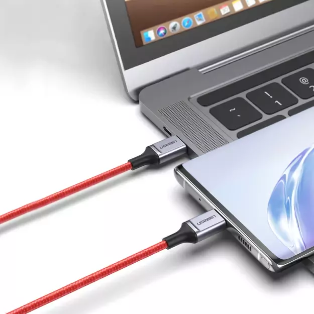 Ugreen US294 USB-C - USB-C 3A 480Mb/s cable 1m - red 2