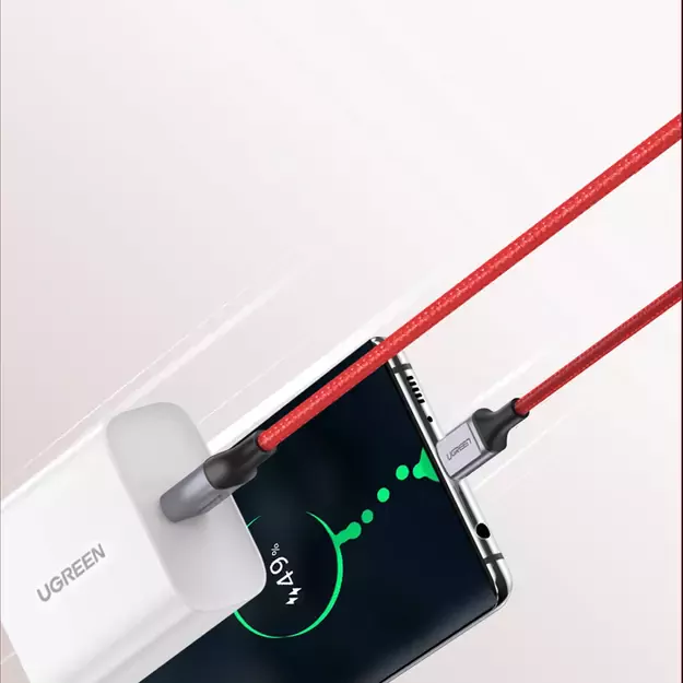 Ugreen US294 USB-C - USB-C 3A 480Mb/s cable 1m - red 4