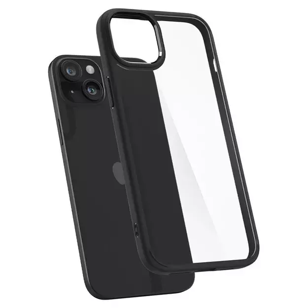 Spigen Crystal Hybrid iPhone 15 Plus Case - Clear Black 9