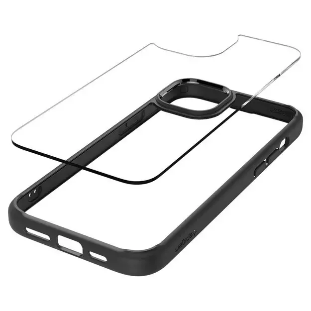 Spigen Crystal Hybrid iPhone 15 Plus Case - Clear Black 2
